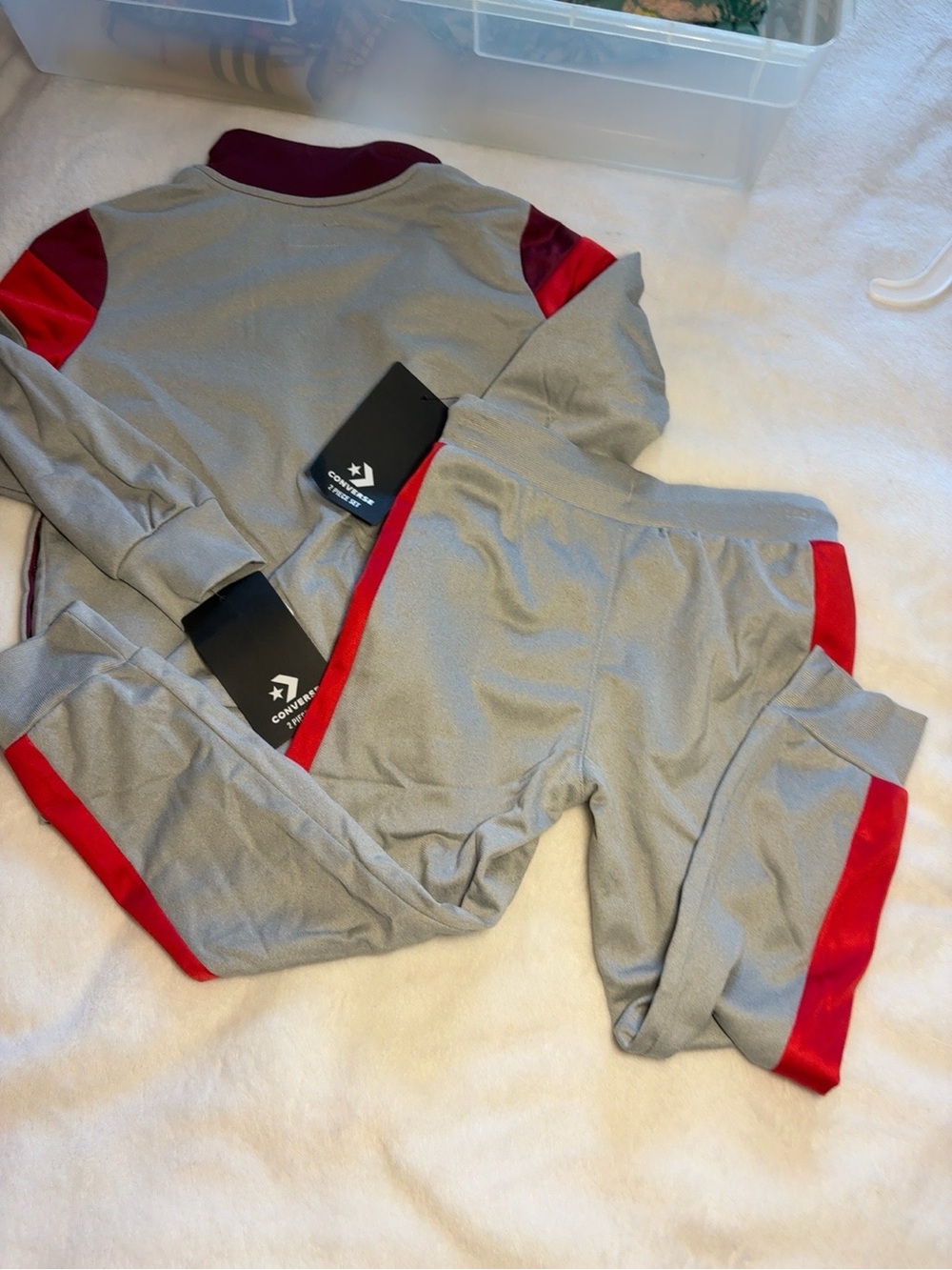 NWT Converse Boys Retro Colorblock Tracksuit Set Size 4